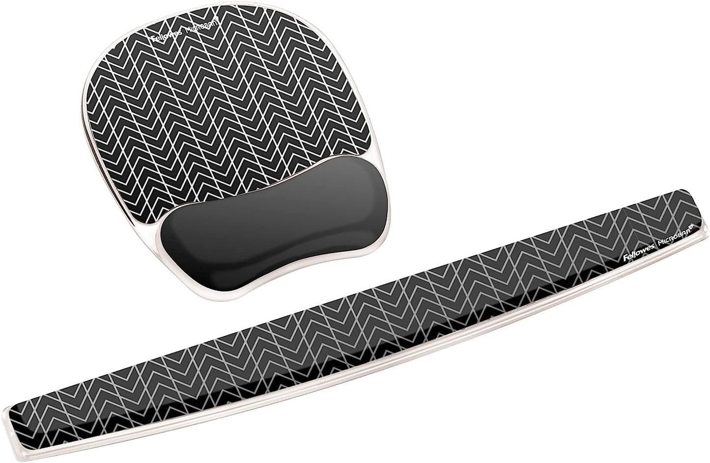 Fellowes Microban Gel Mouse Wrist Rest (Chevron) for Photographic Mouse 9653401