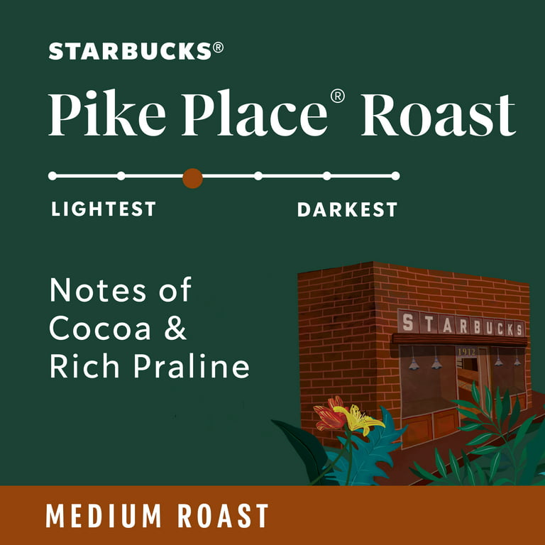 Starbucks Medium Pike Place Roast Coffee Beans, 100% Arabica, 200g