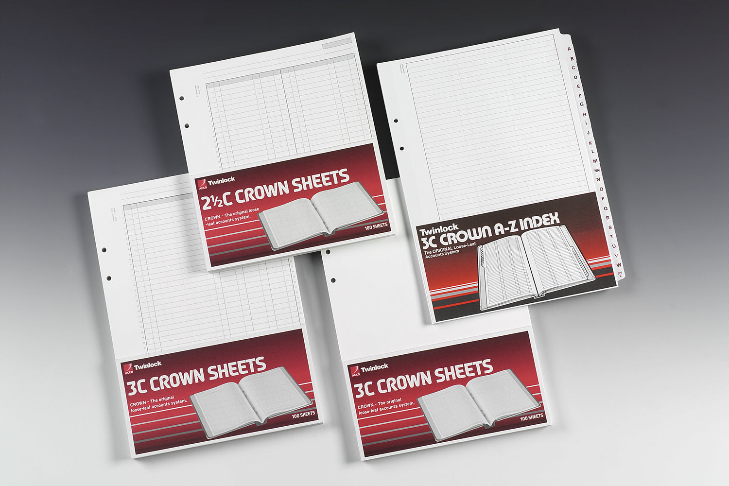 Twinlock Crown 3C Treble Cash Sheets (Pack 100) 75849 - ONE CLICK SUPPLIES