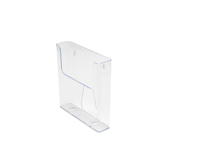 Deflecto Flat Back Literature Holder A4 Portrait Clear 76401 - ONE CLICK SUPPLIES