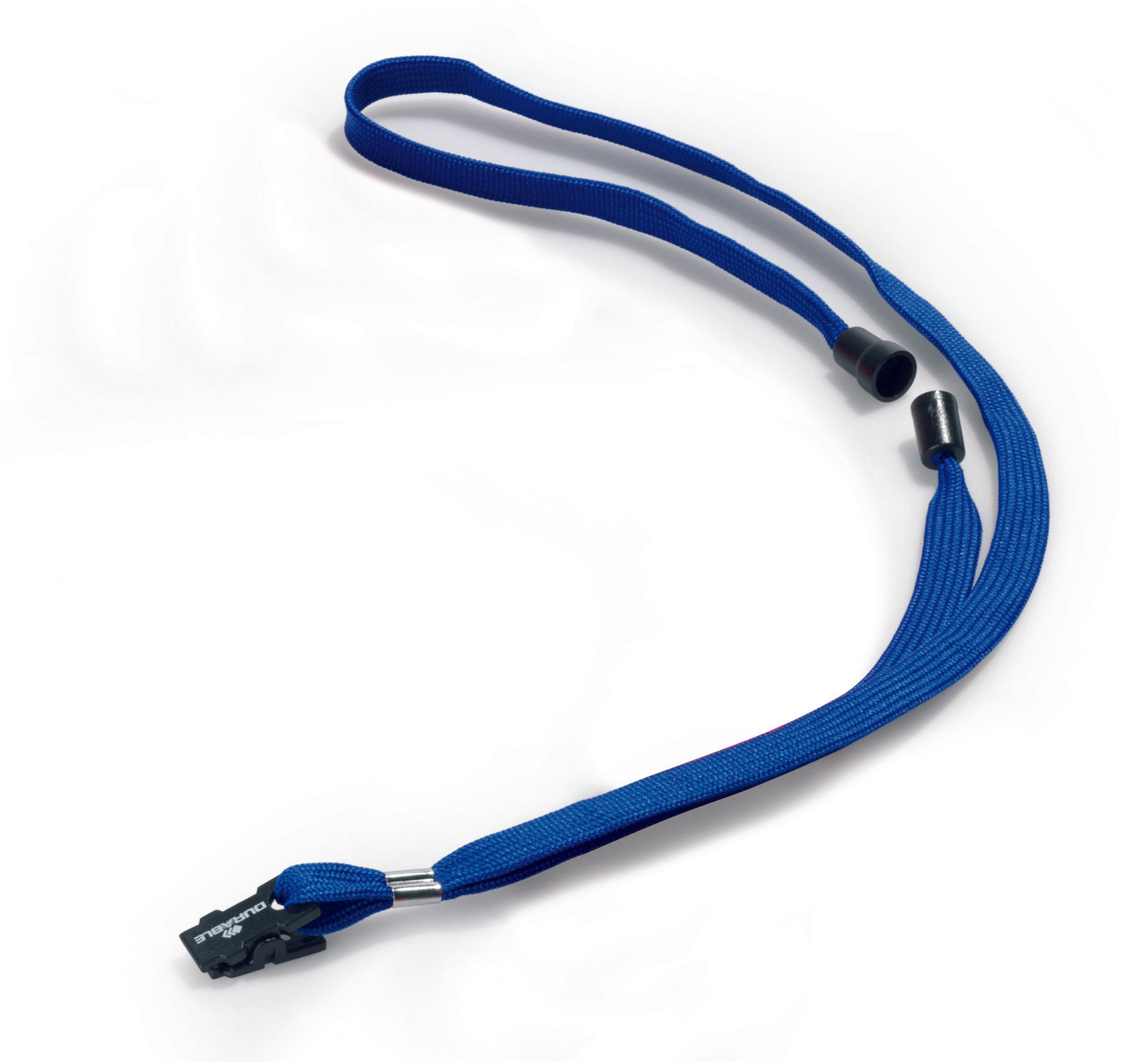 Durable Textile Lanyard with Safety Release for Name Badges 440mm Blue (Pack 10) 811907 - ONE CLICK SUPPLIES