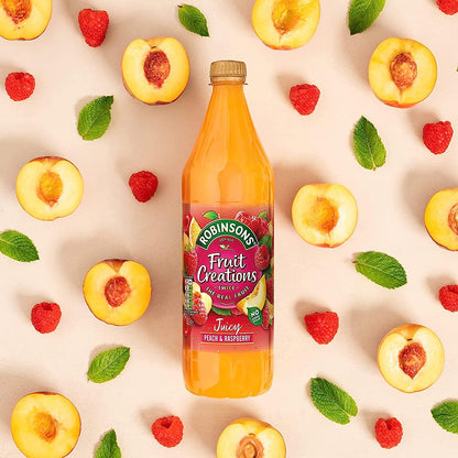 Robinsons Fruit Creations Peach & Raspberry Squash 1 Litre No Added Sugar