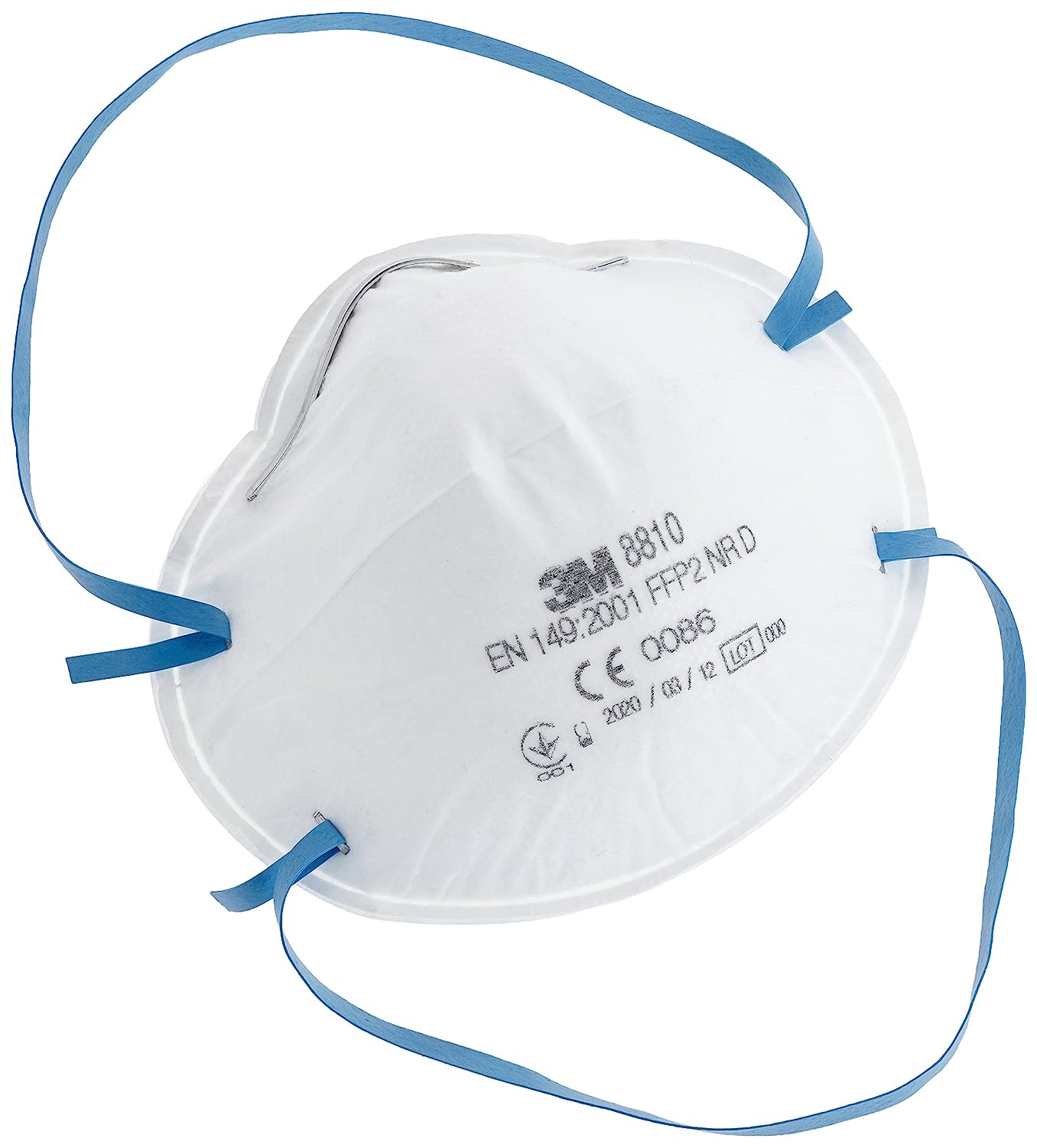 3M Cup Shaped Respirator Mask 8810 , 12 Pack Case