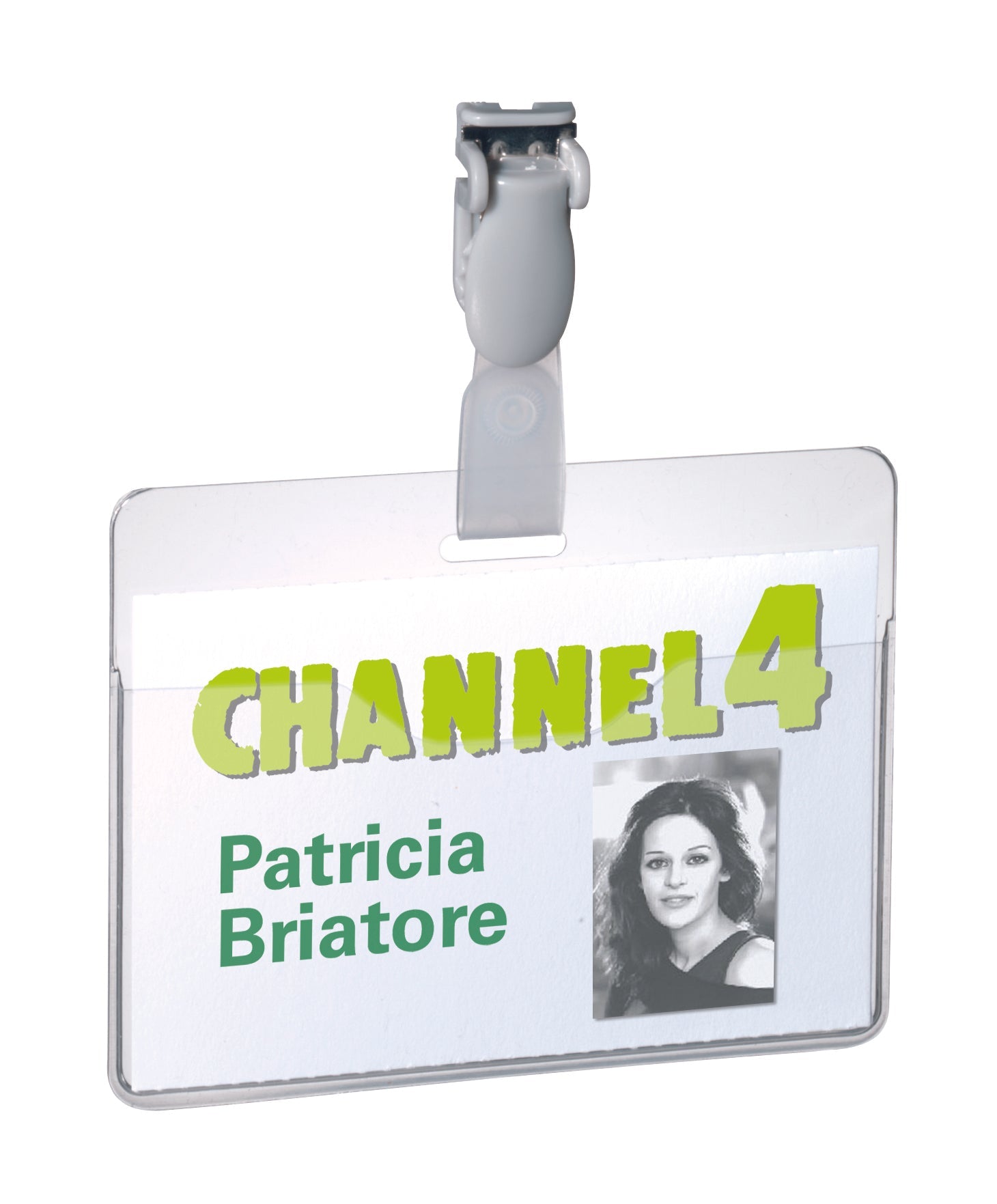 Durable Name Badge with Clip 60x90mm Clear (Pack 25) 814719 - ONE CLICK SUPPLIES