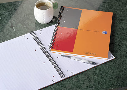 Oxford International Wirebound Notebook A4+ Perforated 160 Pages Orange 100104036