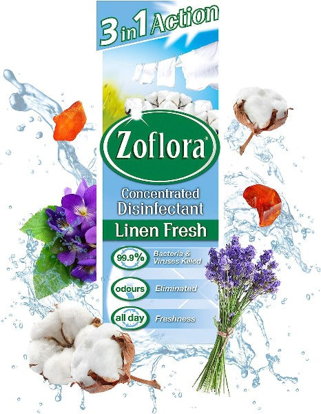 Zoflora Linen Fresh Concentrated Disinfectant 120ml