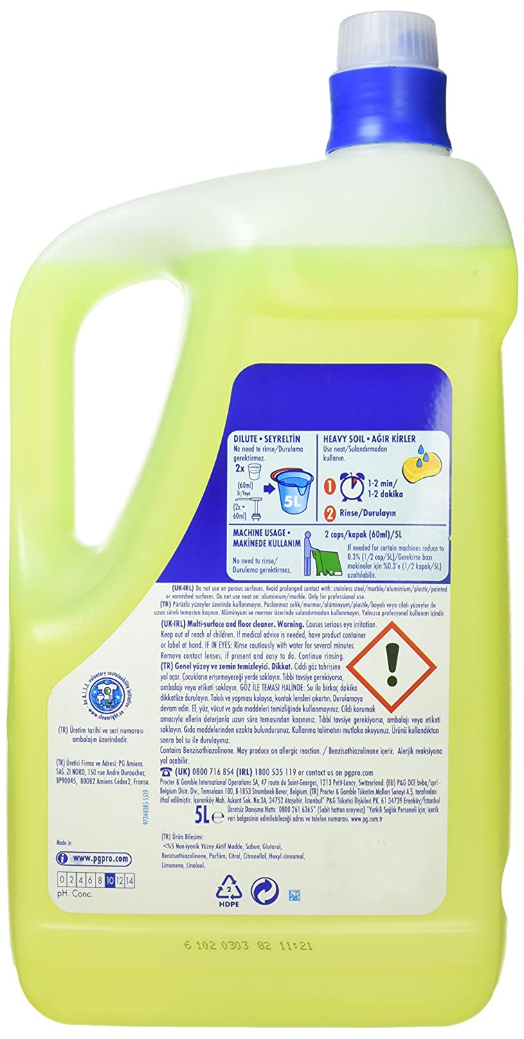 Flash Multi Surface & Floor Cleaner Lemon 5 Litre - ONE CLICK SUPPLIES