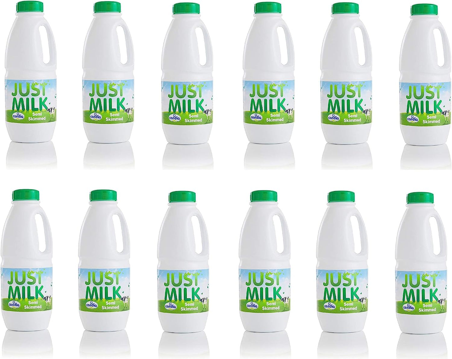 Candia Semi Skimmed Long Life JUST MILK Bottles (6 x 1L)