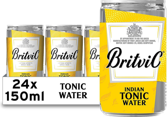 Britvic Indian Tonic Water Cans 24x150ml