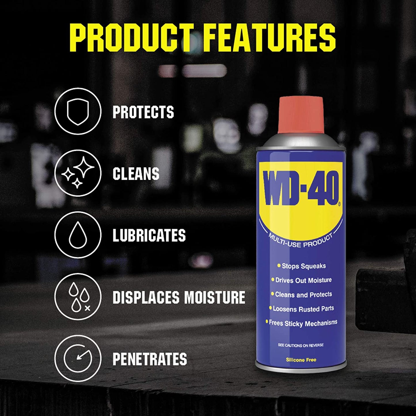 WD-40 Multi Use Lubricant Spray 80ml - ONE CLICK SUPPLIES