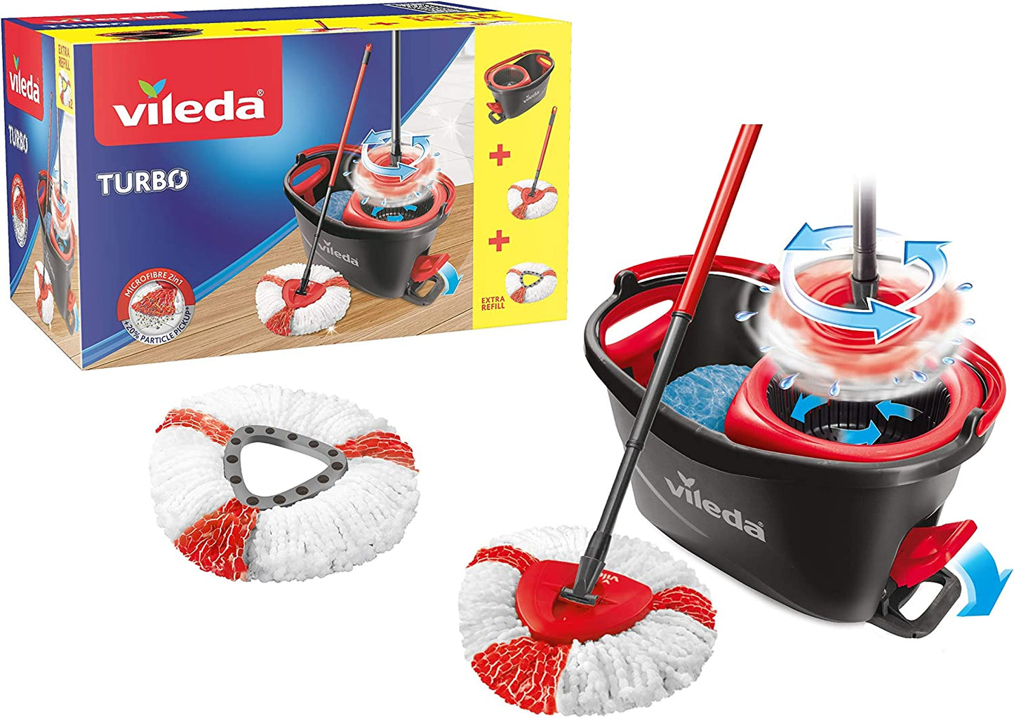 Vileda Turbo Microfibre Mop and Bucket Set