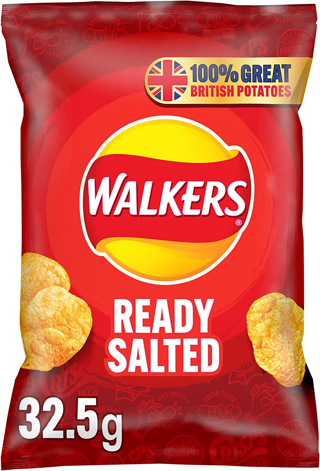 Walkers Ready Salted Crisps Pack 32's - ONE CLICK SUPPLIES