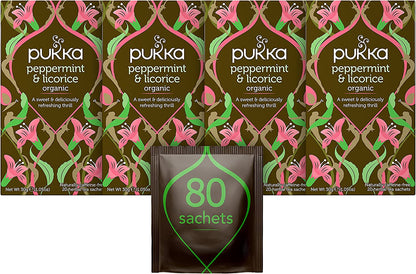 Pukka Peppermint and Liquorice Individually Wrapped Tea 20's