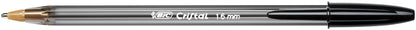 Bic Cristal Ballpoint Pen 1.6mm Tip 0.42mm Line Black (Pack 50) - 880648 - ONE CLICK SUPPLIES