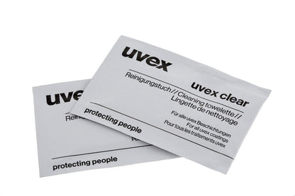 Uvex Formulated Wrapped Cleaning Towelettes Box x 100 - ONE CLICK SUPPLIES