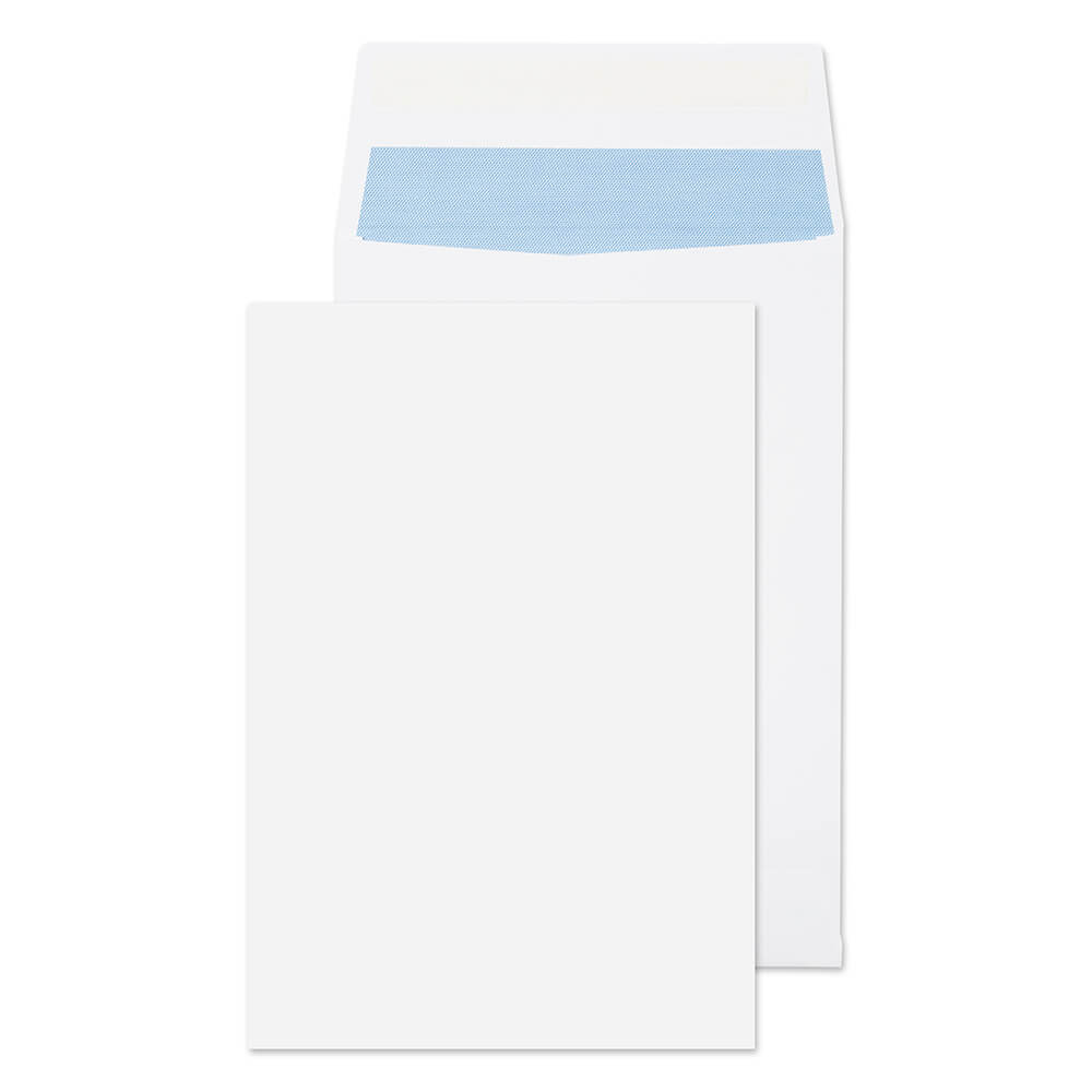 ValueX Pocket Gusset Envelope C4 Peel and Seal Plain 25mm Gusset 140gsm White (Pack 125) - 9000 - ONE CLICK SUPPLIES