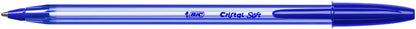 Bic Cristal Soft Ballpoint Pen 1.2mm Tip 0.35mm Line Blue (Pack 50) - 951434 - ONE CLICK SUPPLIES