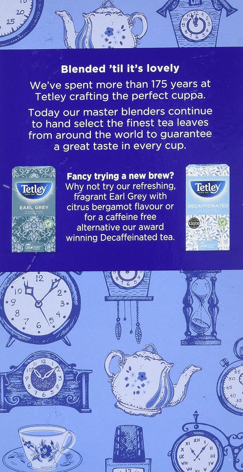 Tetley English Breakfast Individually Wrapped Envelopes 25's