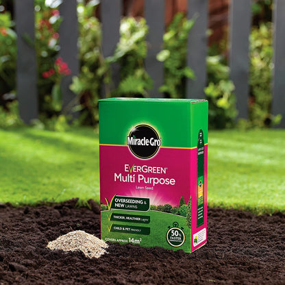 Miracle-Gro® Evergreen Multipurpose Grass & Lawn Seed 480g - ONE CLICK SUPPLIES