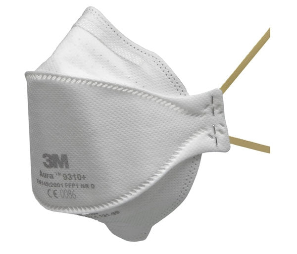 3M Aura 9310+ Flat-Fold Particulate Respirator {Single Mask} - ONE CLICK SUPPLIES