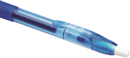 Bic Gel-ocity Grip Retractable Gel Rollerball Pen 0.7mm Tip 0.3mm Line Blue (Pack 12) - 829158 - ONE CLICK SUPPLIES