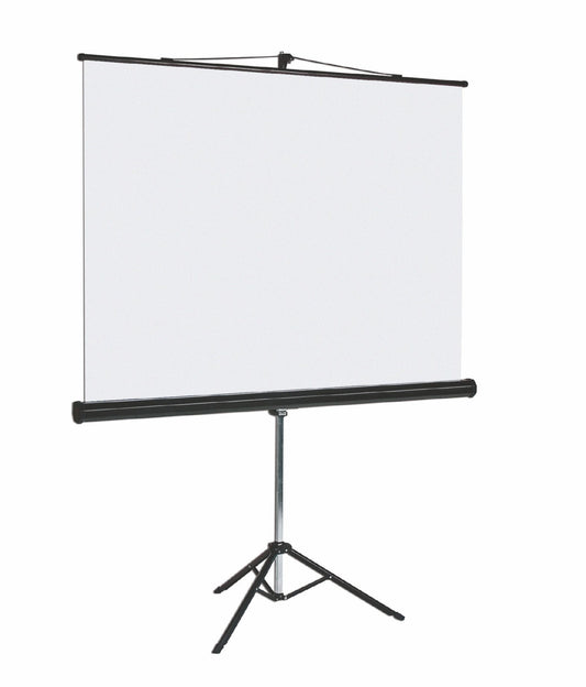 Bi-Office Portable Tripod Projection Screen 1750x1750mm Black Border Black Housing - 9D006021 - ONE CLICK SUPPLIES