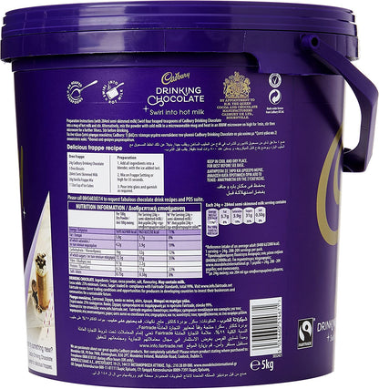 Cadbury Instant Drinking Chocolate 5kg Add Milk, Fairtrade. - ONE CLICK SUPPLIES