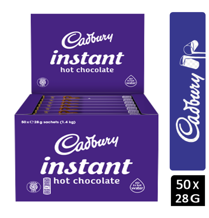 Cadbury Fairtrade Hot Chocolate Instant Sticks 28g (Pack of 50) - ONE CLICK SUPPLIES