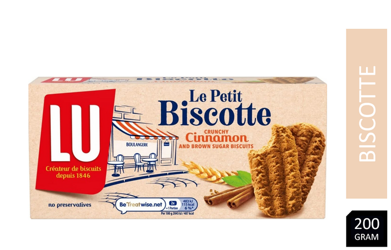 Lu Le Petite Biscotte Belgium Cinnamon Coffee Biscuits 200G