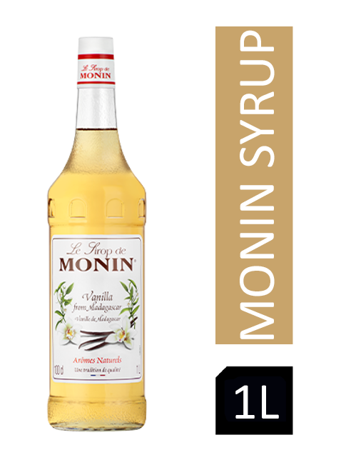 Monin Vanilla Coffee Syrup 1 Litre (Plastic)