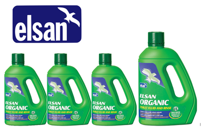 Elsan Organic Toilet Fluid for Motorhomes, Green, 2 Litre, ORG02 - ONE CLICK SUPPLIES