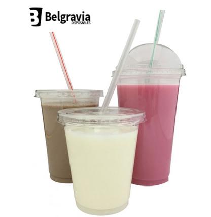 Belgravia Large 20oz Plastic Smoothie Cups - ONE CLICK SUPPLIES