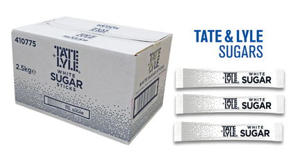 Tate & Lyle White Sugar Sticks (Pack of 1000) - ONE CLICK SUPPLIES