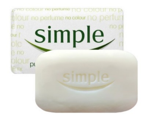 Simple Soap 2 x 100g Bars Per Pack - ONE CLICK SUPPLIES