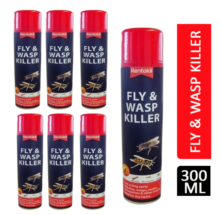 Rentokil PSF126 Fly & Wasp Killer Aerosol 300ml - ONE CLICK SUPPLIES