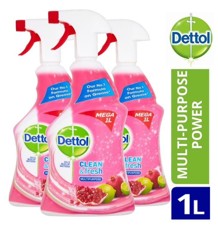 Dettol Power & Fresh Pomegranate Spray 1 Litre - ONE CLICK SUPPLIES