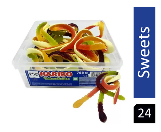 Haribo Yellow Bellies Sweets Tub 24's