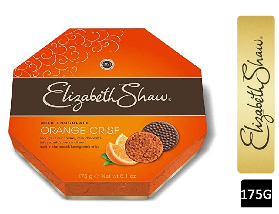 Elizabeth Shaw Milk Chocolate Orange Crisp 175g - ONE CLICK SUPPLIES