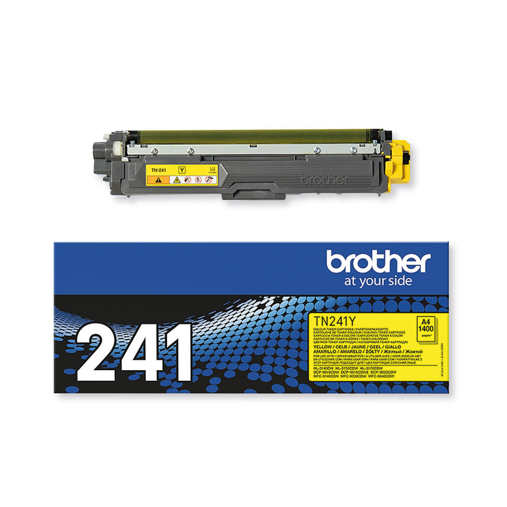 Brother TN-241Y Yellow Laser Toner Cartridge TN241Y - ONE CLICK SUPPLIES