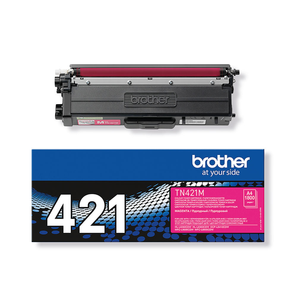 Brother TN-421 Magenta Toner Cartridge TN421M - ONE CLICK SUPPLIES