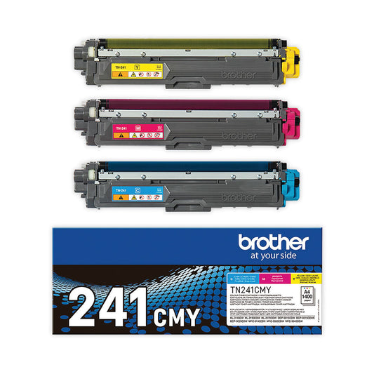 Brother TN241 Toner Cartridges Value Pack CMY TN241CMY