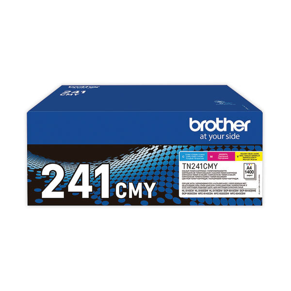 Brother TN241 Toner Cartridges Value Pack CMY TN241CMY