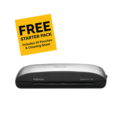 Fellowes Spectra A4 Home Office Laminator, 80-125 Micron, Including 10 Free Pouches