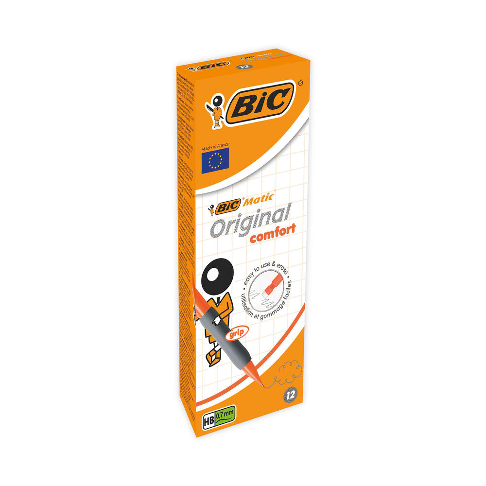 Bic Matic Original Comfort Mechanical Pencil 0.7mm (Pack of 12) 890284