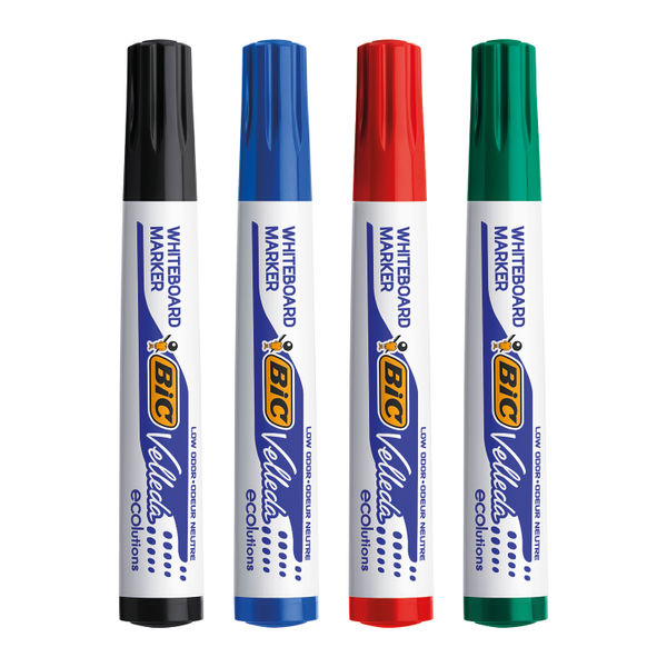 Bic Velleda 1701 Whiteboard Marker Assorted (Pack of 4) 1199001704