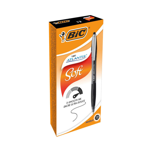 BIC Atlantis Premium 1.0mm Black Pack 12 Code 902133