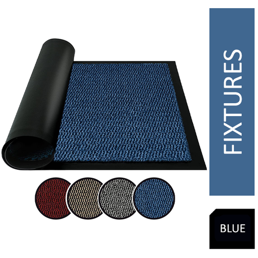 Fixtures Barrier Doorway Door Floor Mat 120cm x 180cm Blue - ONE CLICK SUPPLIES