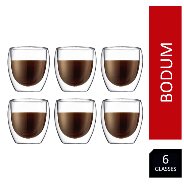 Bodum Pavina 6 Piece Glass Set 0.25L