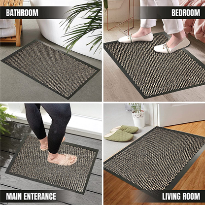 Fixtures Barrier Doorway Door Floor Mat 40cm x 60cm Brown - ONE CLICK SUPPLIES