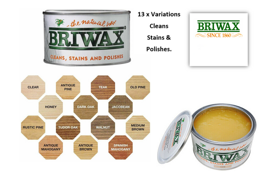 Briwax Original Wax Furniture Polish Cleaner Restorer 400ml {Antique Pine} - ONE CLICK SUPPLIES